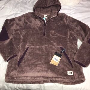 The Northface Womens Campshire 2.0 hoodie Sherpa XXL blush